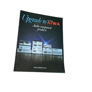 Vintage AIWA Audio Component Products Catalog Brochure Cassette Deck Stereo‎